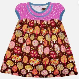 Matilda Jane  Through the Trees print peasant dress size 3-6 months EUC